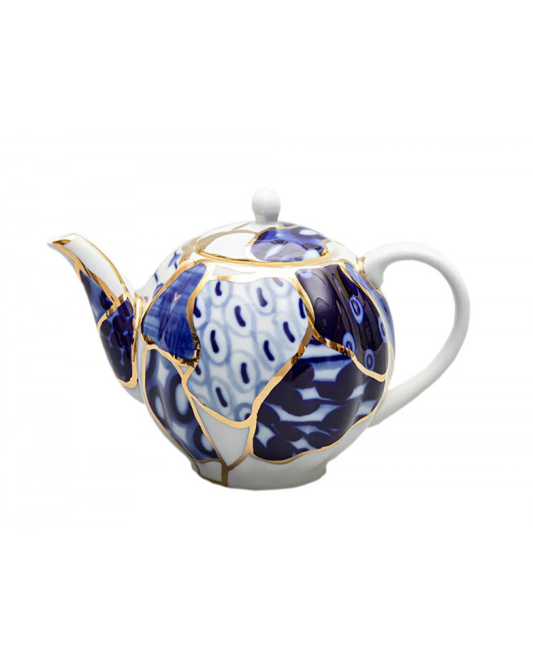 Lomonosov Porcelain St. Petersburg, Russia outlet Bluebird Pattern Teapot